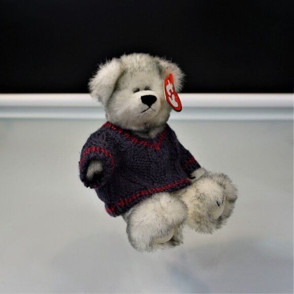 Ty Beanie Babies Fairbanks Retired 1993 Attic Treasures Jointed Plush Bear - Picture 1 of 10